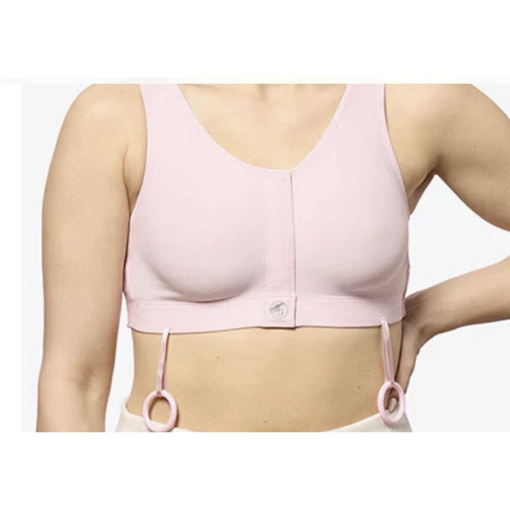 Masthead Size M Style Elizabeth Pink Surgical Mastectomy Bra ~ Adjustable